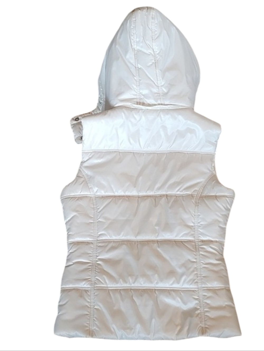 Adidas White Puffer Vest with Hood - Picture 2 of 5